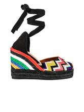 Missoni multicolored wedge sandals